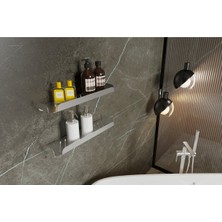 UltraMint Büyük Ebat Çiftli Paslanmaz Çekmeceli Banyo ve Mutfak Rafı
