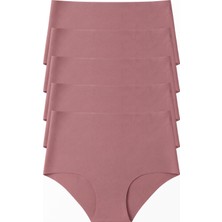 Stoykis 5 Adet Lazer Kesim Dikişsiz Yüksek Bel Kadın Külot Seti - Ekstra Esnek ve Iz Yapmaz