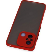 SiHako Newface Redmi 12C Kılıf Montreal Silikon Kapak - Kırmızı