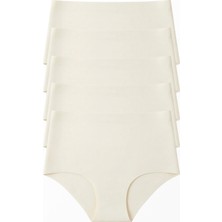 Stoykis 5 Adet Lazer Kesim Dikişsiz Yüksek Bel Kadın Külot Seti - Ekstra Esnek ve Iz Yapmaz