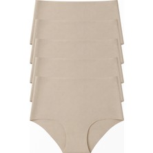 Stoykis 5 Adet Lazer Kesim Dikişsiz Yüksek Bel Kadın Külot Seti - Ekstra Esnek ve Iz Yapmaz