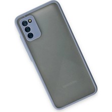 SiHako Newface Galaxy A02S Kılıf Montreal Silikon Kapak - Gri