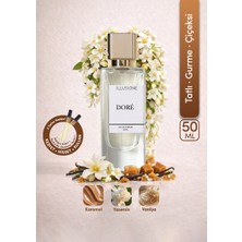 ILLUSIONE Doré Edp Kadın Parfüm 50ML  | Tatlı-Gurme-Çiçeksi| Karamel, Yasemin, Vanilya
