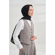 Armanda Cotton Monogram Geometrik Desen Şal 3120 - 01 Siyah