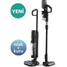 Philips Islak ve Kuru Çift Fırçalı Otomatik Temizleme Istasyonu Akıllı Zemin Algılama Kablosuz Dikey Süpürge Aquatrio 7000 XW7263/11