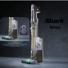 Shark Otomatik Boşaltma, Güçlü Çekim, Akıllı Emiş Algılama Detect Clean Auto-Empty Dikey Süpürge