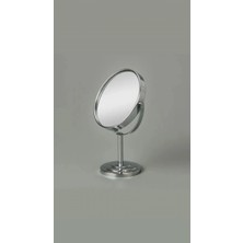 SHC4200 Masaüstü Ayaklı 360° Dönebilen Ev, Ofis, Işyeri, Seyahat Için Mini Krom Büyüteçli Ayna 21X15