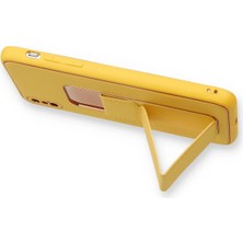 SiHako Newface Iphone Xs Kılıf Coco Deri Standlı Kapak - Sarı