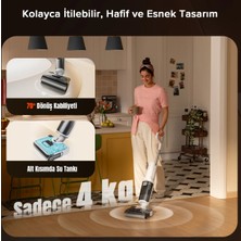 Roborock F25 Rt Islak ve Kuru Çift Hazneli Kendi Kendini Temizleyen Akıllı Dikey Süpürge