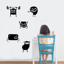 Mlh Store Çocuk Odası Duvar Özel Yeni Sticker Karikatür Sevimli Canavarlar Desen Duvar Dekorasyonu