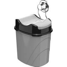 UltraMint Pratik ve Şık Vakumlu Portatif Çöp Kovası, Gri, Hafif ve Kullanışlı