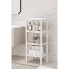 UltraMint Çok Katlı Plastik Banyo Düzenleyici ve Saksılık, Beyaz, Çok Amaçlı