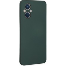 SiHako Newface Reno 7 Lite Kılıf Nano Içi Kadife Silikon - Koyu Yeşil