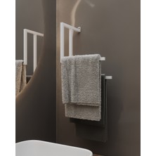 UltraMint Modern Duvara Monte Metal Havlu Tutucu, Banyo ve Mutfak Için Şık Düzenleyici