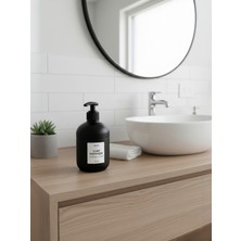 Padilon Siyah Cam Sıvı Sabunluk Modern Tasarım Banyo Mutfak Sabun Dispanseri