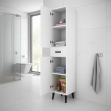 Alesta Life 2 Kapaklı Çekmeceli Dolap Beyaz