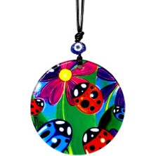 Fırsatkolik Uğur Böcekli Cam Duvar Dekoru Hediyelik Süs