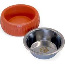 Fırsatkolik Mikopet Organik Seramik Mama Kabı Kiremit