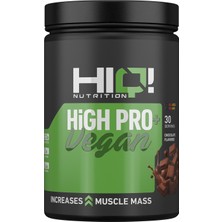 HIQ Nutrition High Pro+ Vegan Çikolata Aromalı 900 GR 100% Bitkisel Protein İçerir