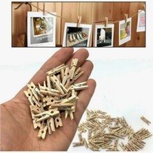 Fırsatkolik Mandal Mini Ahşap Mandal (10 Adet)