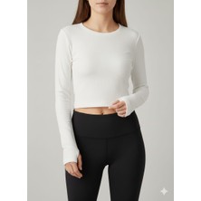 Minimal Fit Uzun Kollu Klasik Body Parmak Geçirmeli