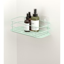 UltraMint Yeşil Grena Seri Yapışkanlı Banyo ve Mutfak Rafı, Pratik ve Şık Kullanım