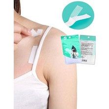 Mucit Home 36 Adet Vücut ve Kıyafet Için Çift Taraflı Sabitleme Dekolte Abiye Gelinlik Elbise Sütyen Bantı