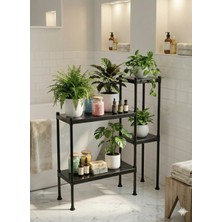 UltraMint Modern Basamaklı Suya Dayanıklı Banyo Organizeri, Havluluk ve Şampuanlık