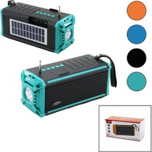 Fırsatkolik J-Ipok P-520 Hasuba HS-293 Fenerli Solar Panelli - USB Şarjlı Bluetooth Fm Radyo Mp3 USB - Tf Player 8W (5067)