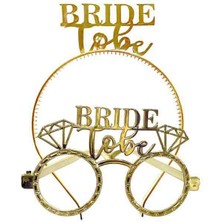 Avcı Parti Dünyası Mika Taç Gözlük Seti Gold