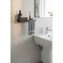UltraMint 40 cm Metal Banyo Rafı ve Havluluk Düzenleyici, Şık ve Kullanışlı