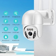 Fırsatkolik Full Hd 1080P IP66 Wifi Akıllı Haraket Sensörlü Takip 4x Zoom Su Geçirmez Ip Kamera (5067)