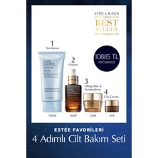 Estee Lauder 4 Adımlı Cilt Bakım Tanışma Seti - Serum 30ml, Krem 15ml, Göz Kremi 5ml, Temizleyici Köpük 150ml