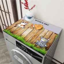 UltraMint Çamaşır Makinesi Koruma Matı, Sıvı Geçirmez ve Kaymaz, Yıkanabilir