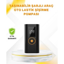 Fırsatkolik Dijital Göstergeli Taşınabilir Hava Kompresörü Güçlü Şişirme Performansı