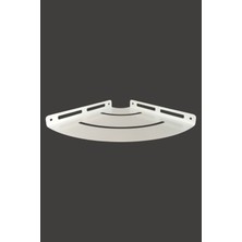 UltraMint Banyo Köşe Rafı, Duvar Montajlı, Beyaz, Pratik ve Şık Organizer