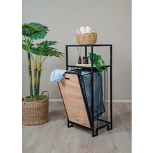 UltraMint Şık 2 Raflı Metal Ayaklı Banyo Düzenleyici, 40X90X33 cm