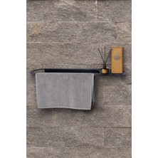 UltraMint Elips Metal Havluluk 50 Cm, Banyo ve Mutfak Için Şık Askı Raf