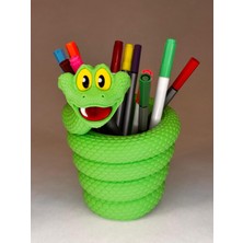 Tebifab Kalemlik - Yılan Tek Diş Masaüstü Kalemlik