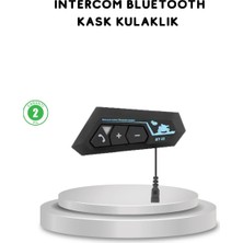 Fırsatkolik BT22 Kask Bluetooth Kulaklık 5.0 Gürültü Engelleyici ve Eller Serbest Kullanım