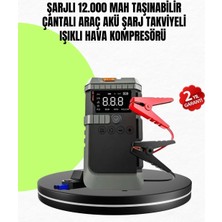 Fırsatkolik 4’ü 1 Arada Powerbank Özellikli Araç Akü Şarj Takviye Cihazı