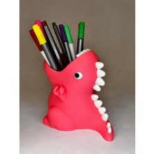 Tebifab Kalemlik -Pembe Dino Masaüstü Kalemlik