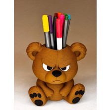 Tebifab Kalemlik - Somurkan Ayıcık Masaüstü Kalemlik