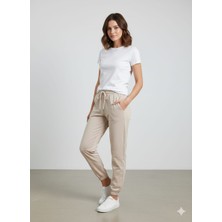 Kadın Modal Kumaş Beli ve Paçası Lastikli Eşoftman Altı