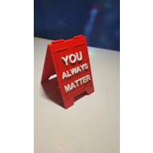 Motivasyon Mesajlı Dekoratif Masaüstü Tabela – “you Are Always Enough / You Always Matter”