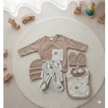 Gmn Collection Yenidoğan Panda Figürlü 5'li Hastane Çıkışı Zıbın Seti