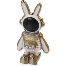 Eco Port Astro Stand Tavşan Astronot - Beyaz