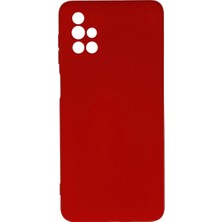 Eco Port Samsung Galaxy M51 Kılıf Nano Içi Kadife Silikon - Kırmızı