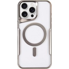 Eco Port Iphone 11 Pro Max Kılıf Boyi Magsafe Silikon Kapak - Gümüş