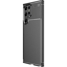 Eco Port Samsung Galaxy S25 Ultra Kılıf Auto Focus Karbon Kapak - Siyah